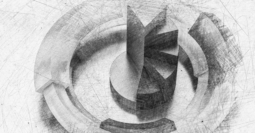 3D art rendering of a circle graph